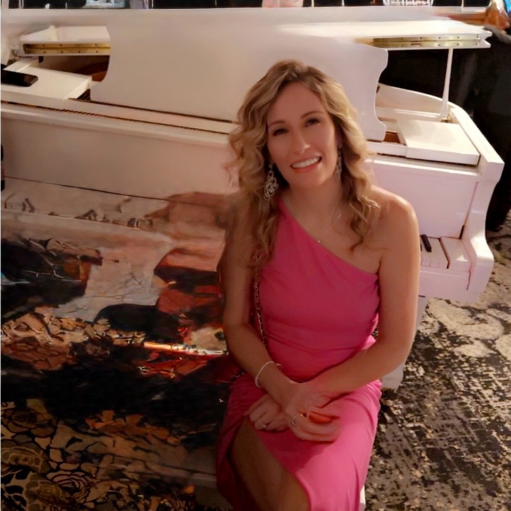 One-Shoulder Hot Pink Cocktail Dress